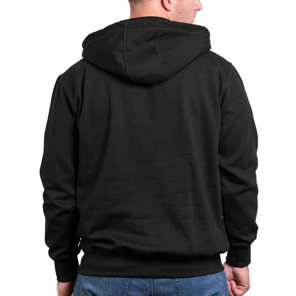 The Hooded Heavyweight Jobshirt, Black, Size XL